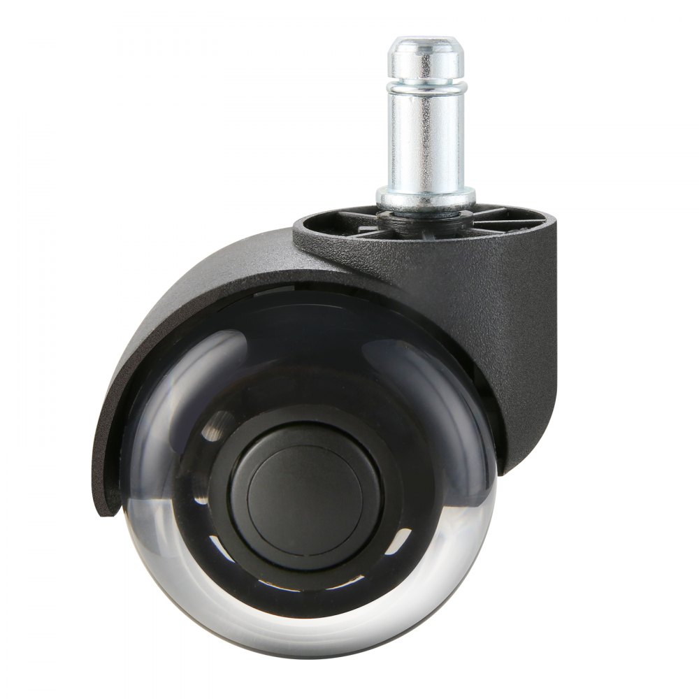 VEVOR Bürostuhl Rollen(5er Set) φ50,8MM Ersatz-Hartbodenrollen aus Polyurethan Schreibtischstuhl Rollen 200kg Tragfähigkeit Drehstuhlrollen Ideal für Bürostühle Gaming-Stühle Drehstühle