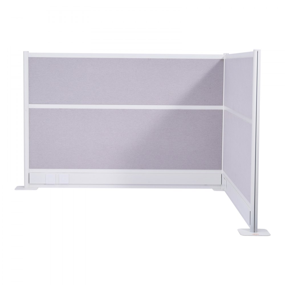 VEVOR Trennwände, Sichtschutzwände, 2er-Pack, 183 x 122 cm, Raumteilerwände, PET-Arbeitsplatz-Wandschirm mit Steckdosenabdeckungen, freistehende Paravents für Büro, Bibliothek, Schule