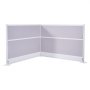 VEVOR Office Divider Privacy Partitions, 2-Pack, 1.83m x 1.22m Room Divider Walls, PET Workstation Cubicle Partition with Outlet Covers, Freestanding Privacy Panels for Office Library School