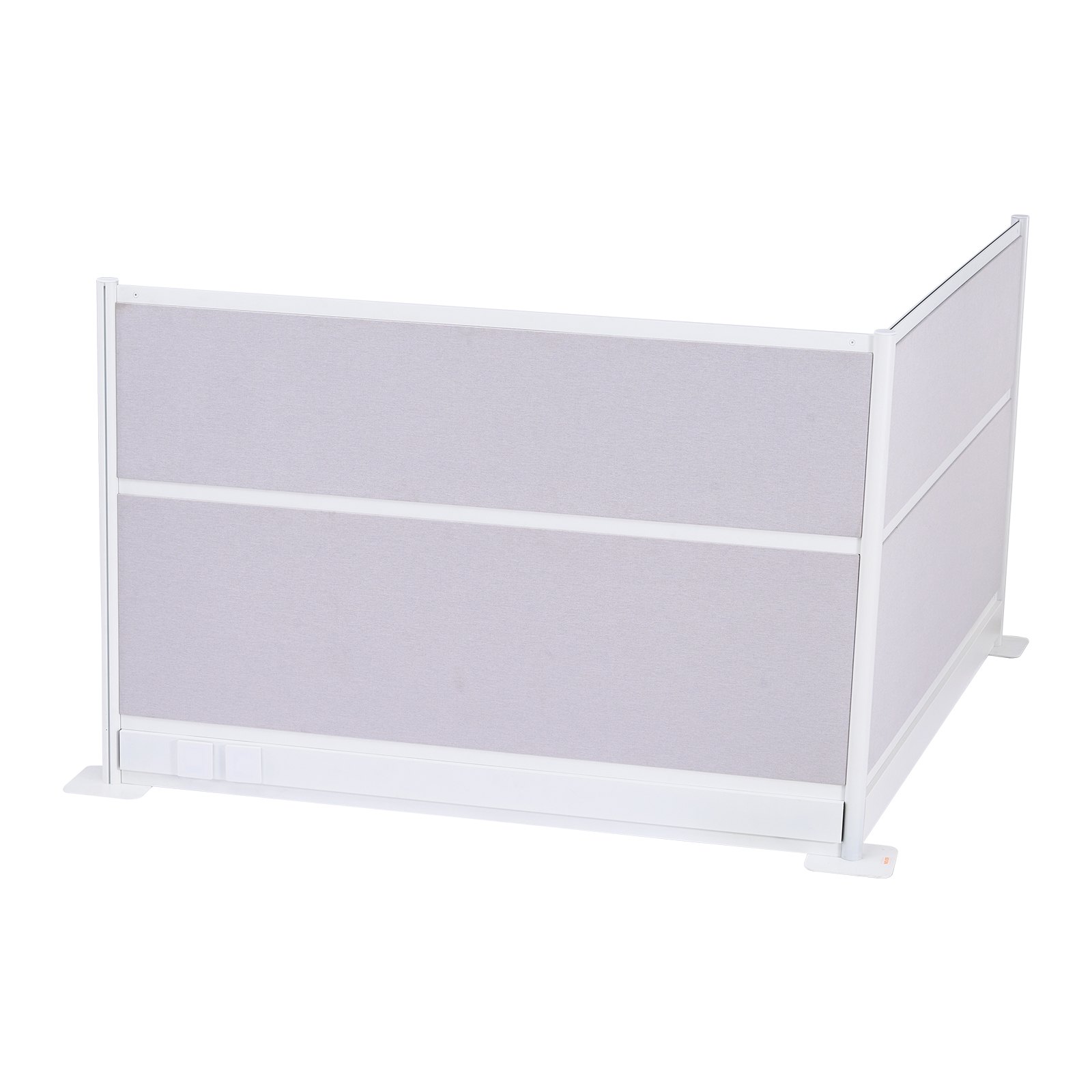 VEVOR Trennwände, Sichtschutzwände, 2er-Pack, 183 x 122 cm, Raumteilerwände, PET-Arbeitsplatz-Wandschirm mit Steckdosenabdeckungen, freistehende Paravents für Büro, Bibliothek, Schule