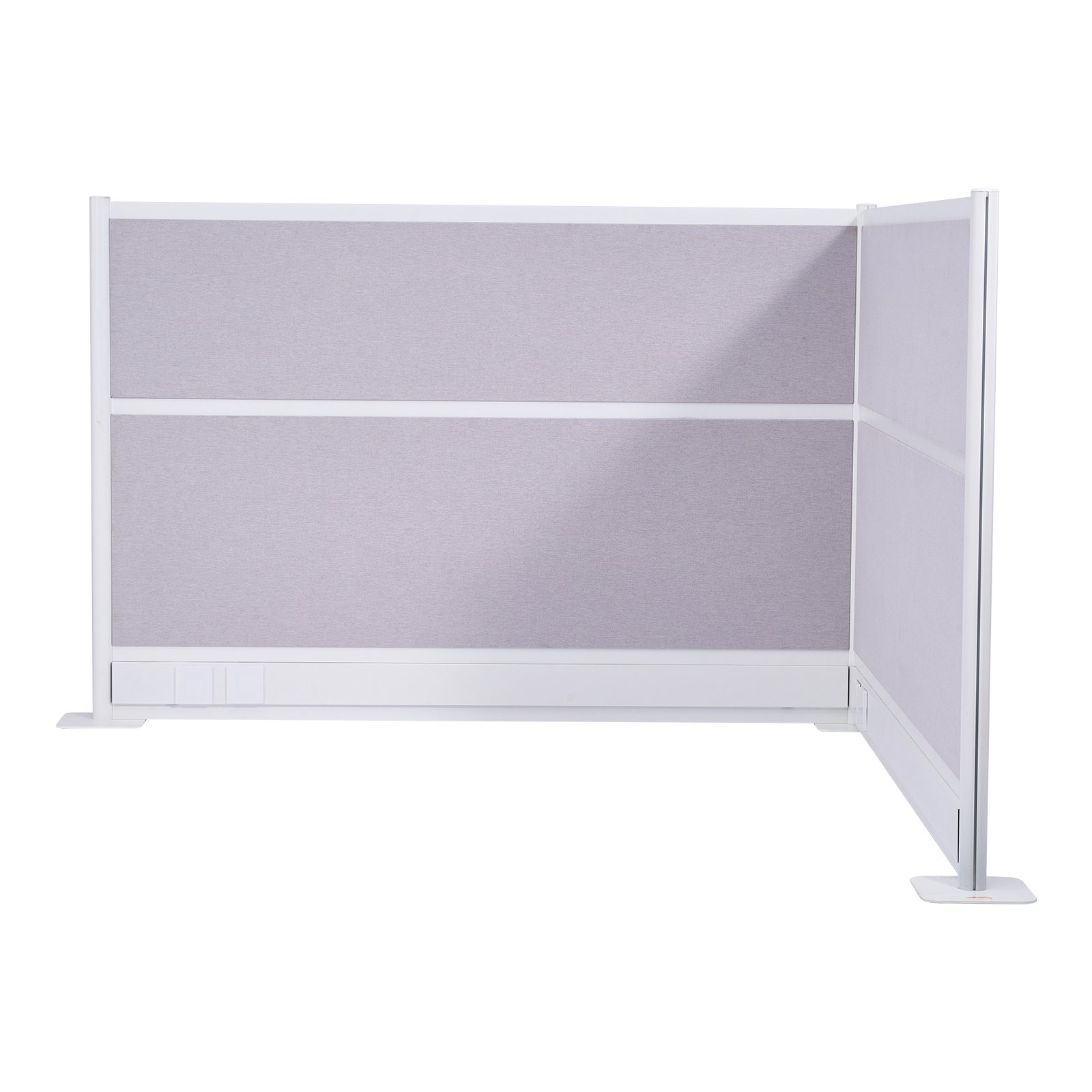 VEVOR Trennwände, Sichtschutzwände, 2er-Pack, 183 x 122 cm, Raumteilerwände, PET-Arbeitsplatz-Wandschirm mit Steckdosenabdeckungen, freistehende Paravents für Büro, Bibliothek, Schule