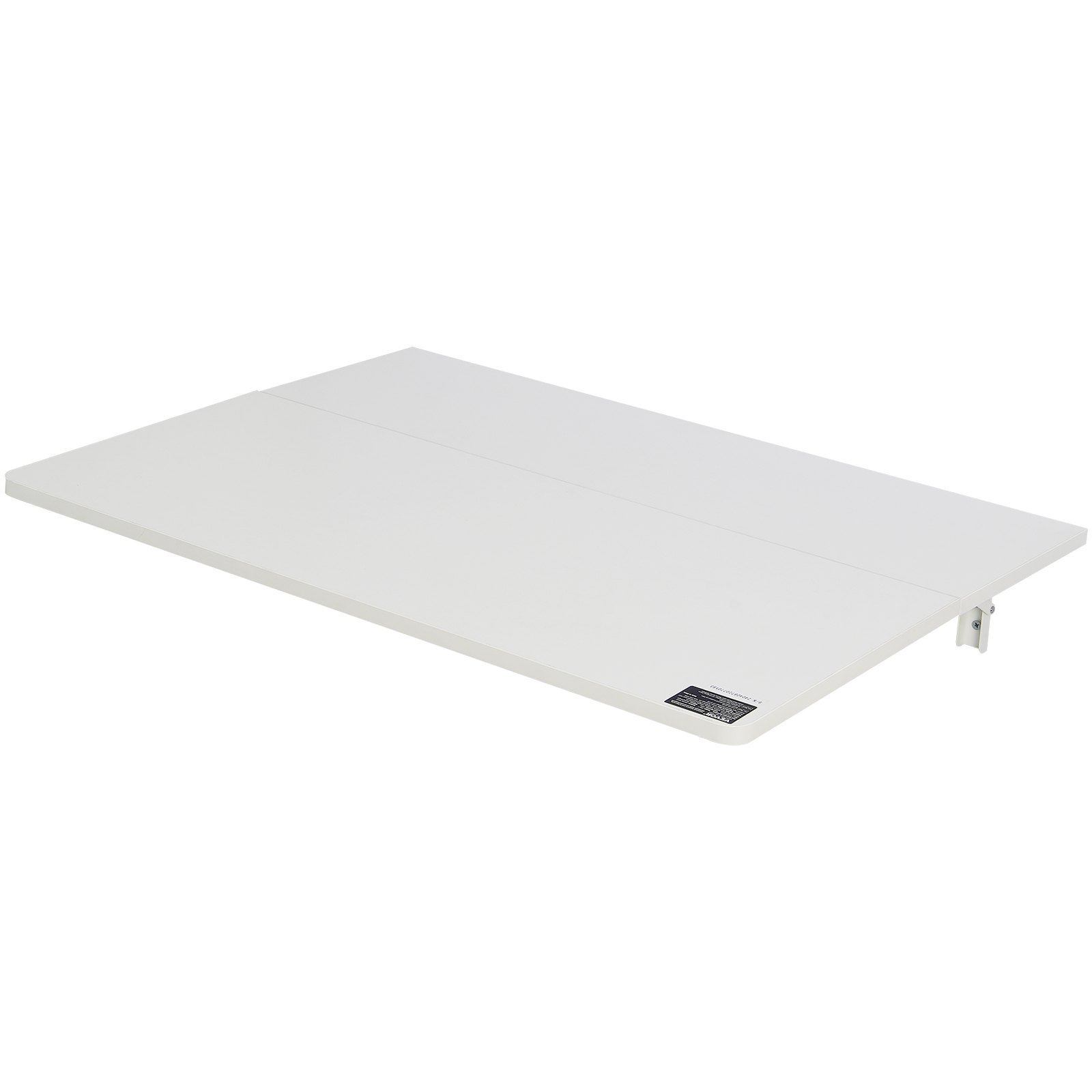 VEVOR Wandklapptisch, 80 x 50 cm, Wandmontage, Klapptisch, schwebender Schreibtisch mit Eisenhalterung, klappbarer Schreibtisch für kleine Räume, Heimbüro, Esszimmer, Waschküche, Küche, Bar, weiß