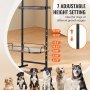 VEVOR Futterstation Hundenapf Napfhalter Hundebar Fressnapf erhöht 50x19,8x145cm