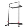VEVOR Power Cage Klappbar 454 kg Belastbar, Wandmontiertes Power Rack, Multifunktionales Krafttrainingsgerät mit Landminenbefestigung & verstellbaren J-Haken & Klimmzugstange für Heimfitnessstudio