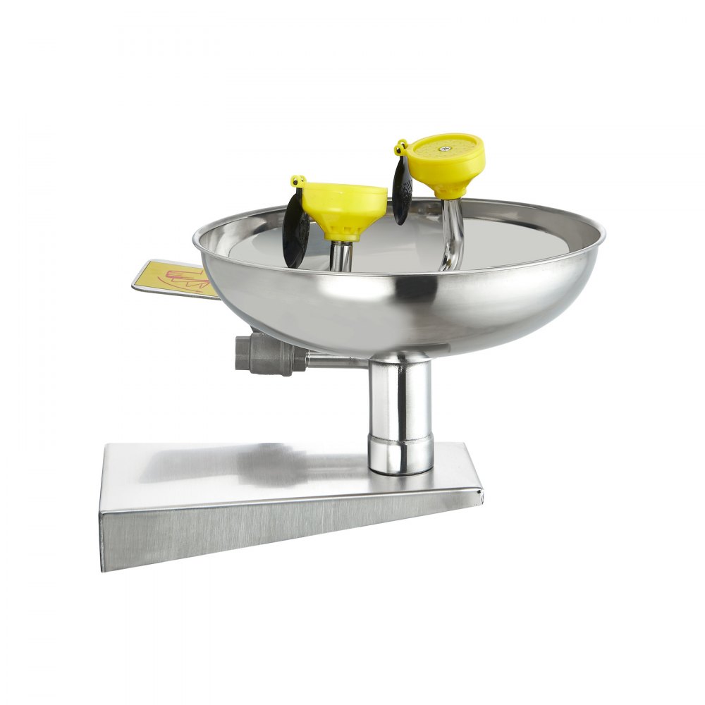 VEVOR Augenspülstation 27 cm, wandmontierte Augendusche aus Edelstahl, Notfallwaschbecken 410x330x240 mm, Augenreinigungsgerät, ideal für Labore, Fabriken, Schulen, Baustellen