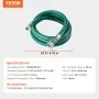 VEVOR suction hose, 50.8 mm x 6.1 m, pump hose, with camlock connectors & aluminum fittings, suitable for various pumps, for wastewater treatment, water transport & other purposes