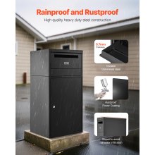 VEVOR Paketbriefkasten Paketbriefbox Packstation Paketkasten 500x325x909mm