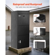 VEVOR Paketbriefkasten Paketbriefbox Packstation Paketkasten 1198x500x360mm
