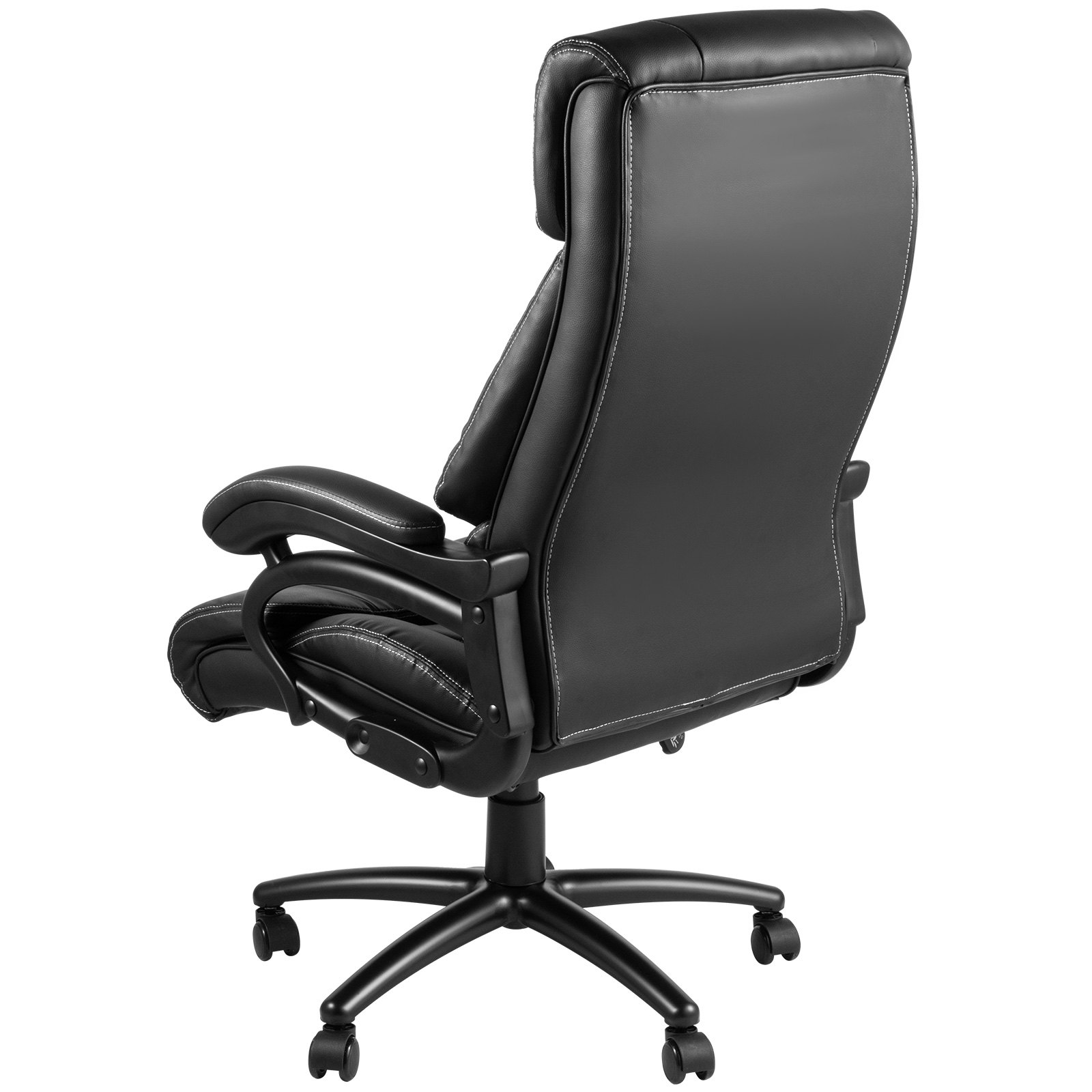 Bürostuhl Bürosessel Schwarz Schreibtischstuhl Ergonomischer Drehstuhl Pvc