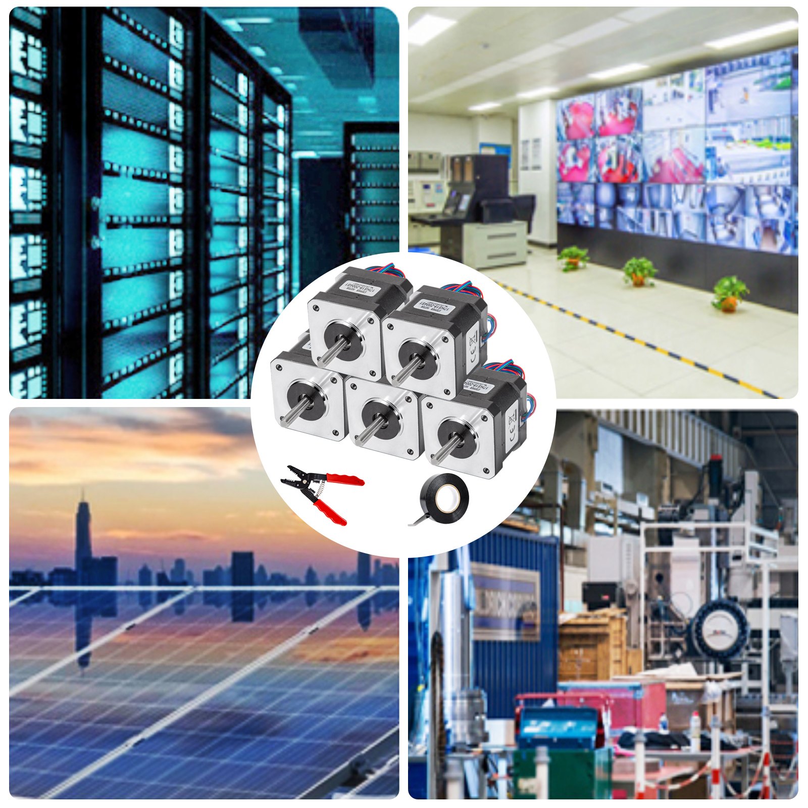 VEVOR Nema 17 Schrittmotor, Stepper Motor, 59 Ncm 83,6 oz.in Haltemoment Stepper Motor, 2,8 V für 3D Printer Drucker CNC und medizinische Geräte sowie Bühnenbeleuchtung usw., 42 x 42 x 48 mm, 2,25 kg