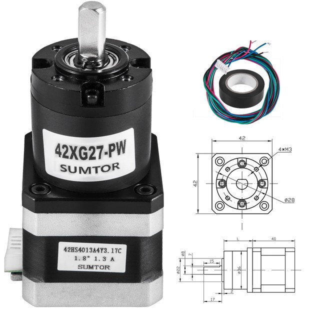 Nema 17 3.9v Schrittmotor Stepper Motor 1.3a 4-draht Schrittwinkel 1.8°cnc