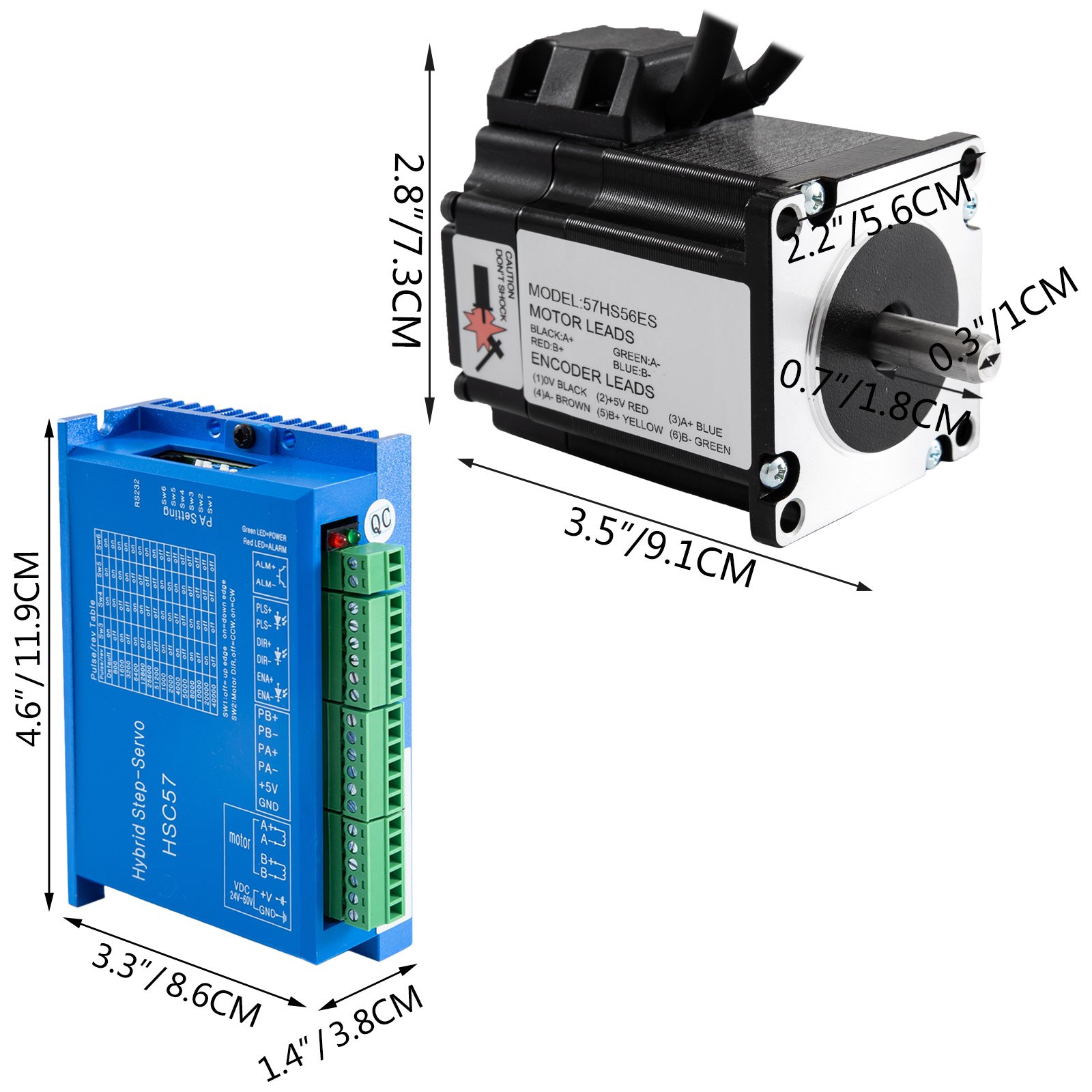 Nema23 1.2n.m Schrittmotor Haltemoment Widerstand 24-60vdc Schritttreiber