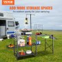 VEVOR Camping-Küchentisch, zusammenklappbar, tragbare Kochstation, Tische, Regale und ein Waschbecken