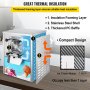VEVOR Speiseeisbereiter 16-20L /H kommerzielle Eismaschine 1400W Softeismaschine für Bars, Cafés, Milchtee Läden usw.