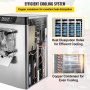 VEVOR kommerzielle Eismaschine Eiscrememaschine 16-20 L/H Eiscreme, 1400 W Harteiscreme-Maschine mit intelligentem LCD-Display & verschiedenen Geschmacksrichtungen, für Snackbar, Restaurant Silber