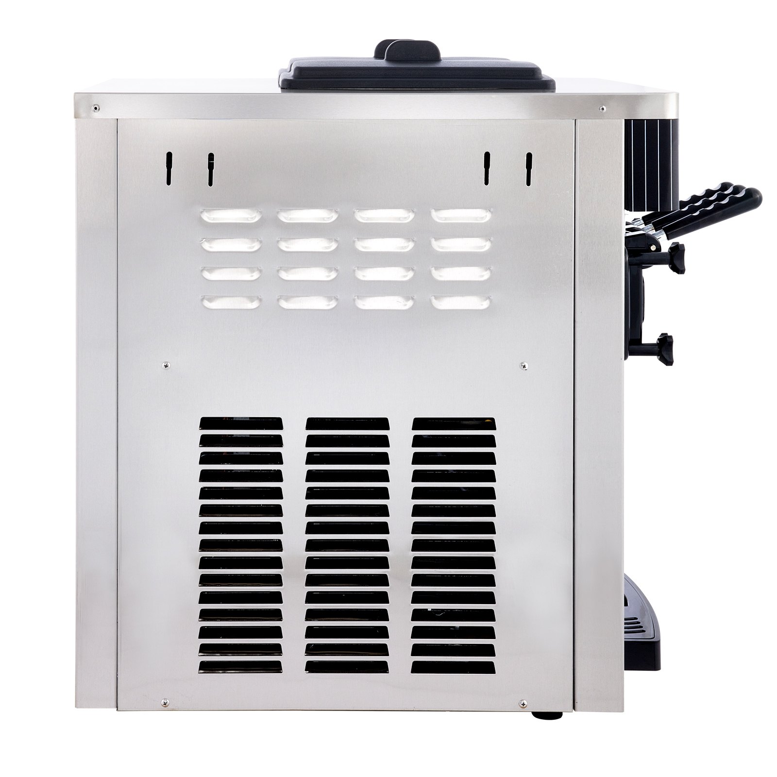 VEVOR Speiseeisbereiter Weiß Eismaschine 2200 W, 2 x 6 L Desktop Maschine Ice Cream Maker 220 V Speiseeisbereiter mit Eikegel Eierablage Edelstahl Maschine