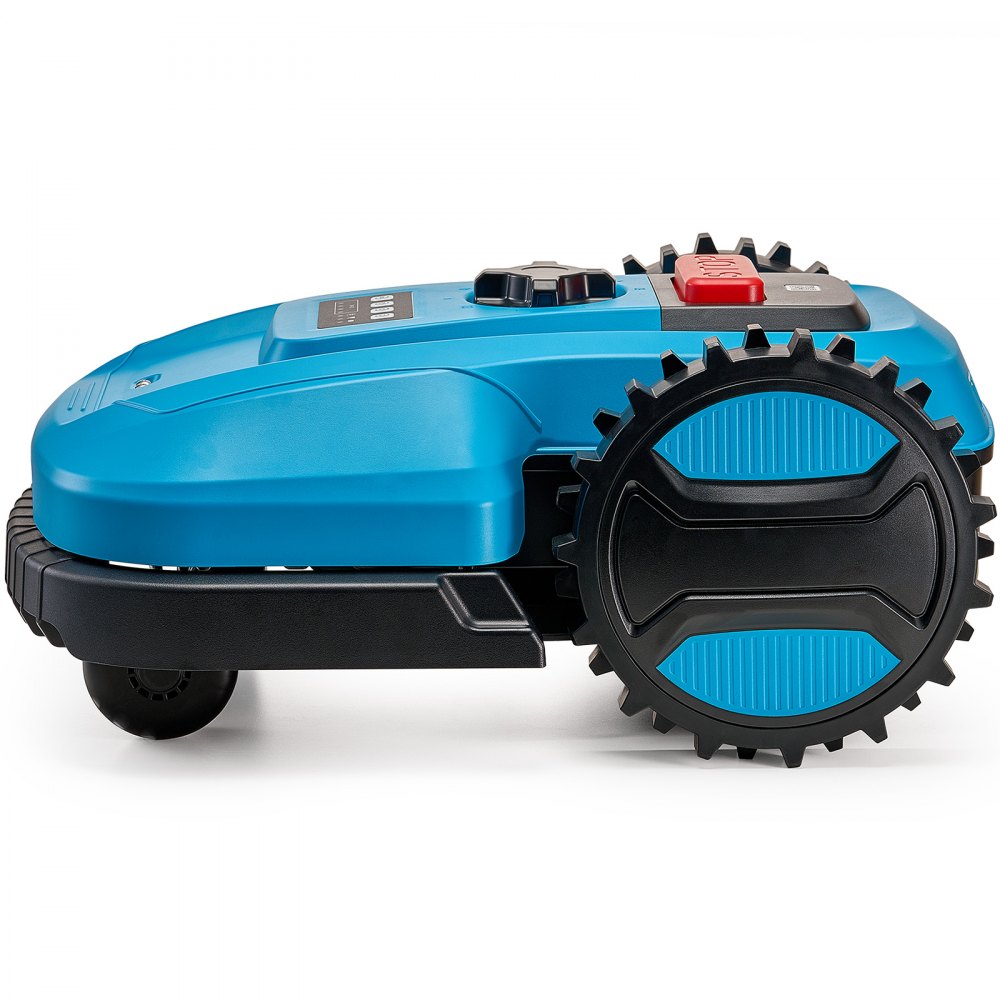 VEVOR Mähroboter Rasenroboter bis 500㎡ APP Steuerung 20-60mm Schnitthöhe Blau