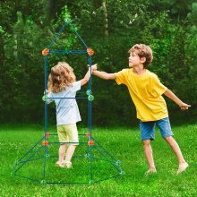 VEVOR 120tlg Kinder Bauen Konstruktionsspielzeug Fort Bausatz Kreatives Bauset