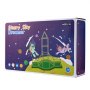 VEVOR Fortress Building Kit for Children, 140-Piece Glow-in-the-Dark STEM Construction Toy, Educational Gift for 4, 5, 6, 7, 8+ Year Old Boys and Girls, Indoor and Outdoor Play Tent, Construction Toy with 96 Sticks and 44 Balls