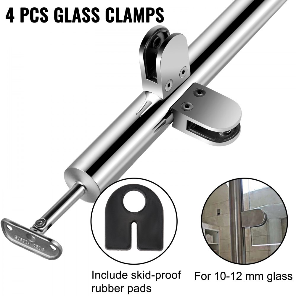 Vevor Geländerpfosten Balkonsäule 110cm Zaunsäule Handlauf Eck Treppengeländer