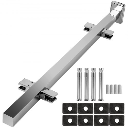Vevor Geländerpfosten Edelstahl Pfosten Glasgeländer Treppengeländer 980 Mm