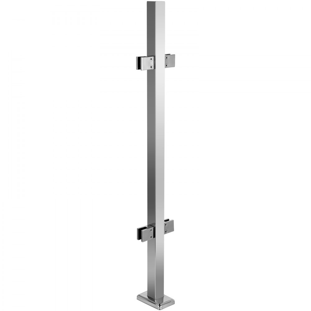 Vevor Geländerpfosten Edelstahl Pfosten Glasgeländer Treppengeländer 980 Mm