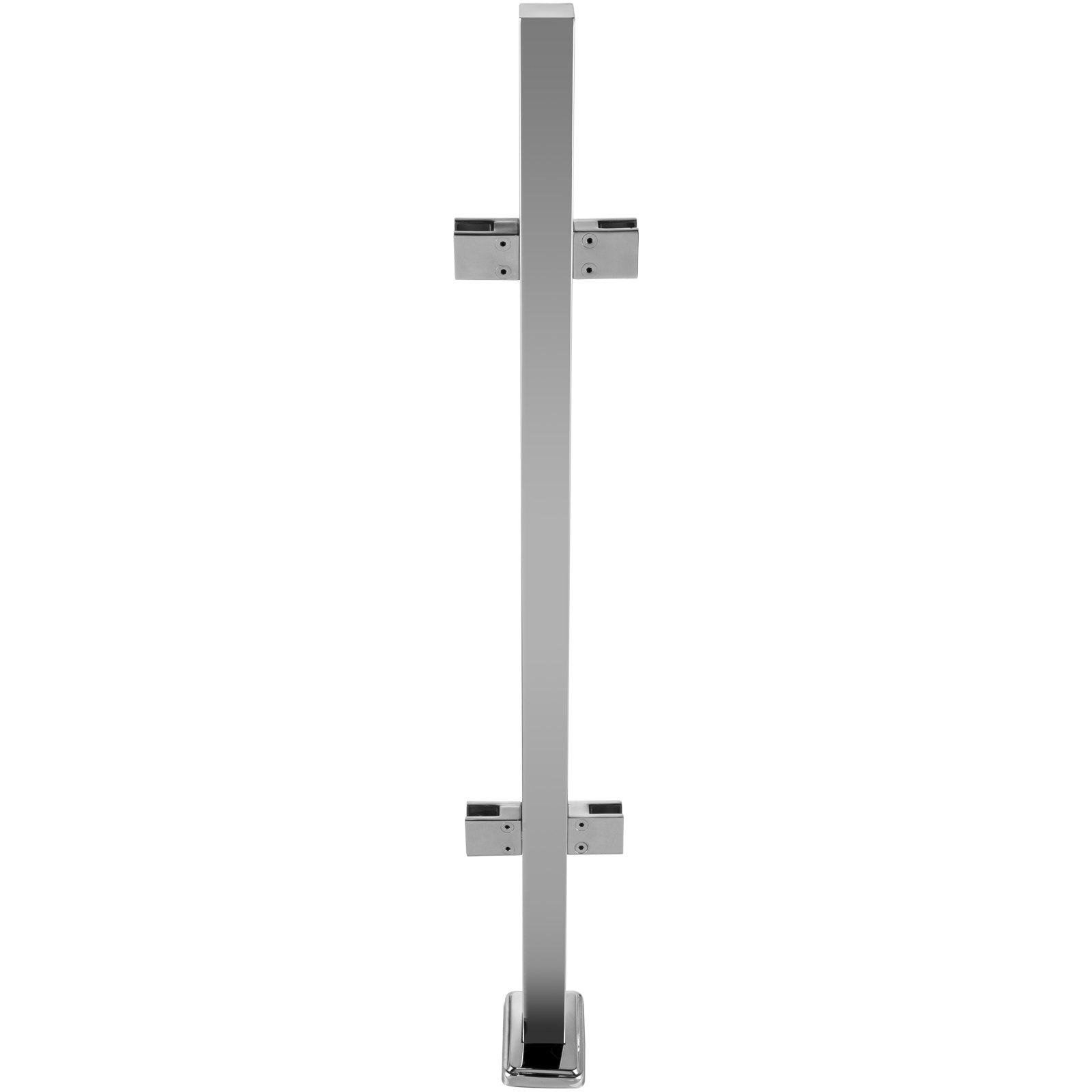 Vevor Geländerpfosten Edelstahl Pfosten Glasgeländer Treppengeländer 980 Mm