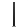 VEVOR Glass Clamp, 850 mm high glass railing bracket for 10-12 mm thick safety glass, 304 stainless steel, glass shelf bracket for balcony, garden, terrace, stairs, black