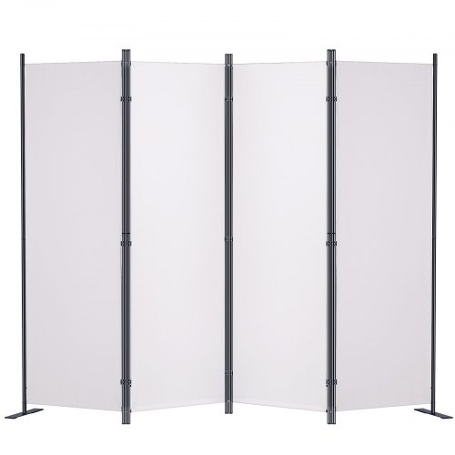VEVOR Raumteiler, 4-teiliger, faltbarer Sichtschutz, 224,9 x 30 x 160 cm, Weiß