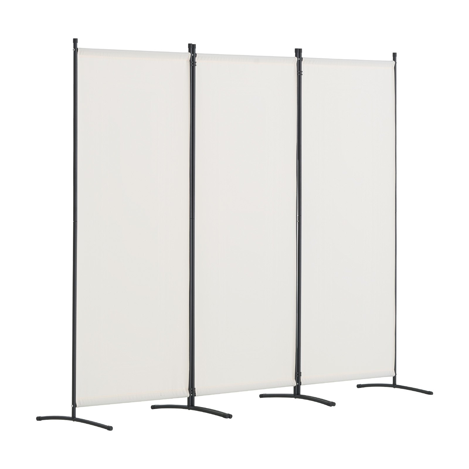 VEVOR Room Divider Partition 3-Panel Folding Screen Privacy Screen for Office, Bedroom, Dining Room, Study, Balcony, Freestanding Room Divider (228 x 52 x 184 cm), White