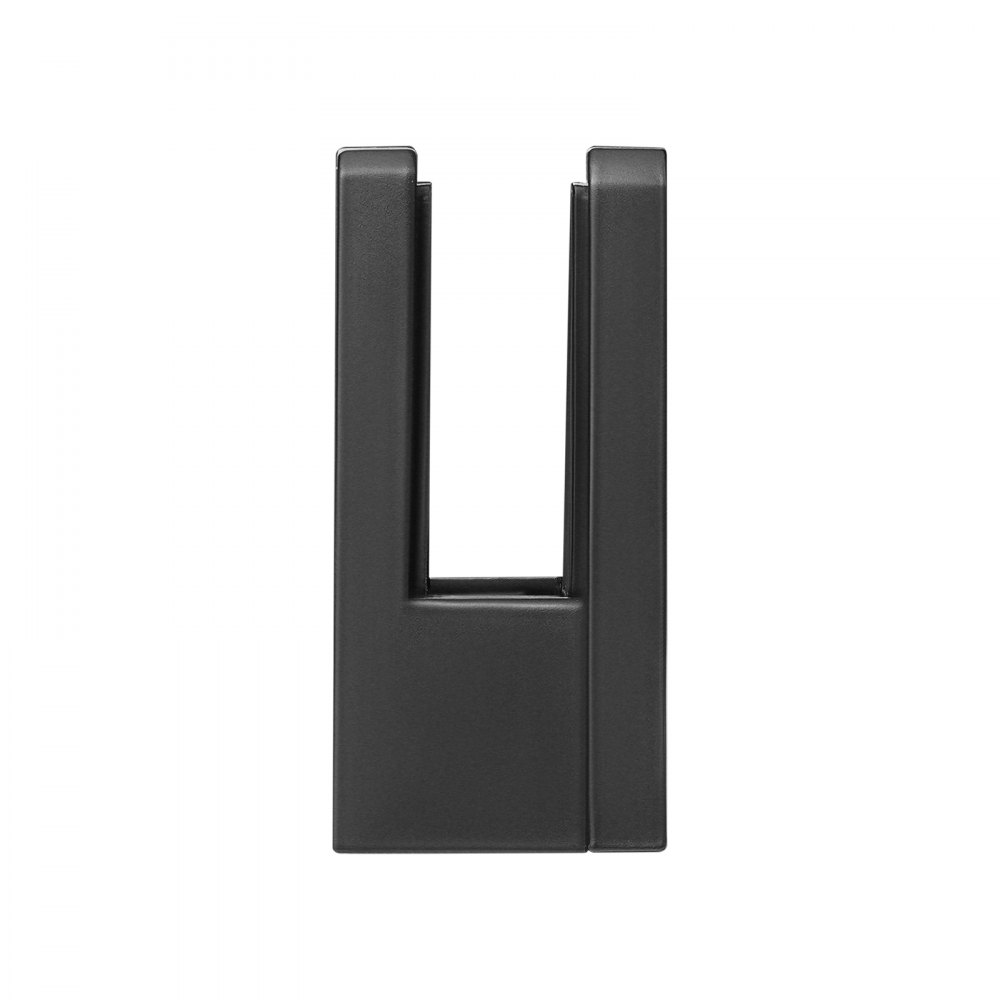 VEVOR Glasklemme 40 Stk. Quadratische Geländerhalterung 0,8-1,2cm Schwarz