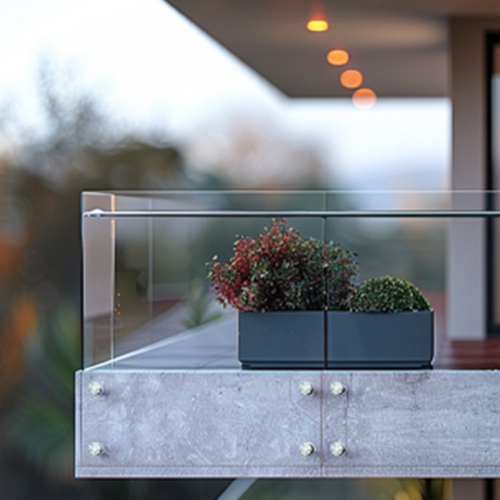 VEVOR Glasklemme, 10 Stück runde Glasgeländerhalterung für 0,31"-0,62" gehärtetes Glas, 316 Edelstahl Glasmontageklemme, Glasregalhalterung für Balkon, Garten, Pool, Treppe, Silber