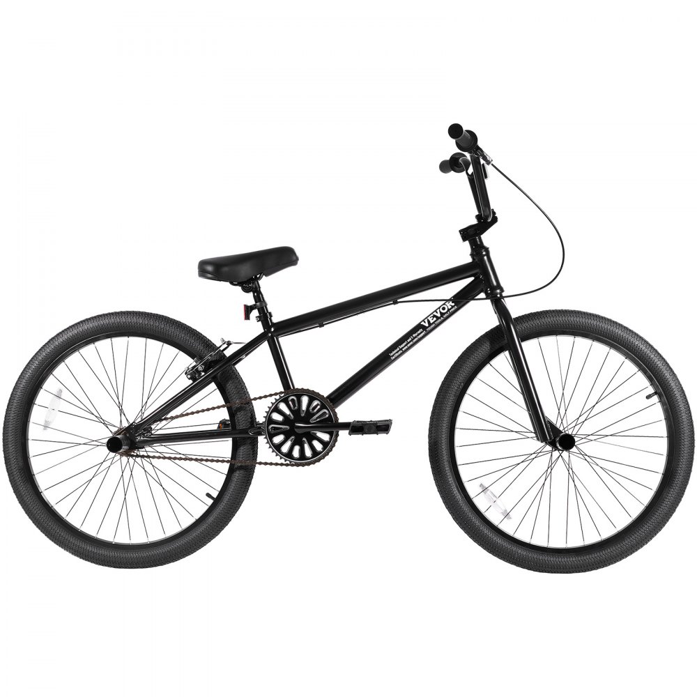 VEVOR BMX Fahrrad Freestyle BMX Bike 61 cm Rad mit 4 Pegs Fahrräder für Anfänger & Fortgeschrittene, 120 kg belastbare BMX-Fahrräder Rahmen aus Hi-Ten-Stahl für Teenager Erwachsene Männer Frauen