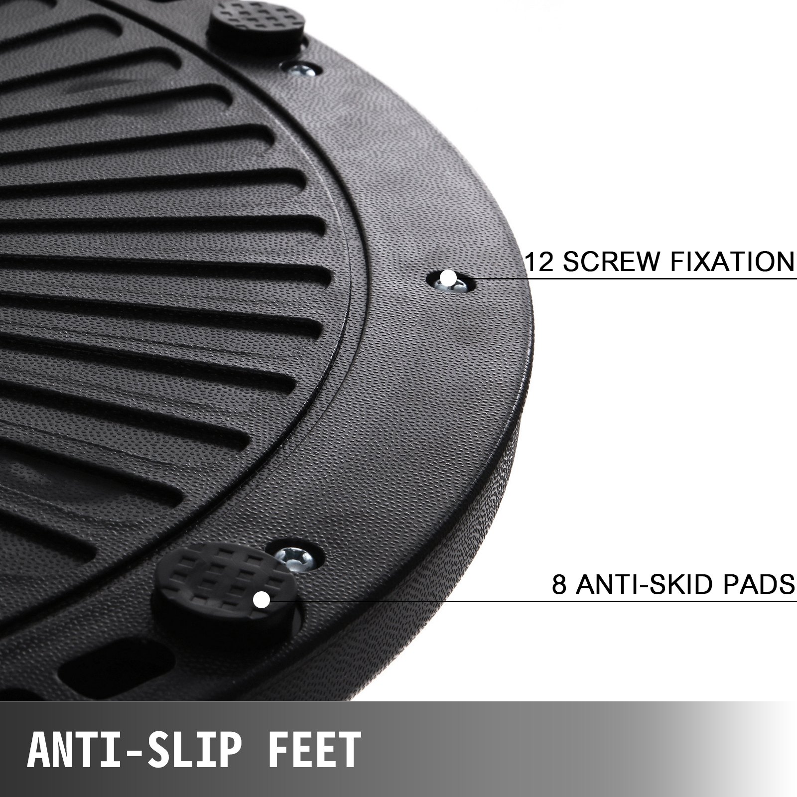 VEVOR Balance-Ball 60 cm Balance-Trainer Krafttraining Balance Halbkugel Yoga Balance-Bälle Fitnessübung mit Pumpe Blau Halbkugel Kuppelball