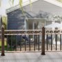 VEVOR Metallbaluster für Treppen, 25 x 5,5 x 750 mm flache dekorative Geländerstäbe aus Aluminiumlegierung, 51er-Pack Deckbaluster mit Schrauben, klassisches hohles Deckgeländer