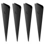 VEVOR Metallbaluster für Treppen, 25 x 5,5 x 750 mm flache dekorative Geländerstäbe aus Aluminiumlegierung, 51er-Pack Deckbaluster mit Schrauben, klassisches hohles Deckgeländer