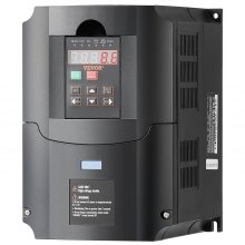 VEVOR Frequenzumrichter VFD 7,5kW 220V 1-/3-Phasen-Eingang auf 3-Phasen-Ausgang