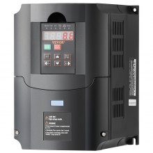 VEVOR Frequenzumrichter VFD 10 PS, 7,5 kW, 35 A, 1- oder 3-phasiger 220-V-Eingang auf 3-phasigen 220-V-Ausgang, 40-60-Hz-Eingang, 0-400-Hz-Ausgang, VFD für Spindelmotor-CNC-Drehzahlregelung