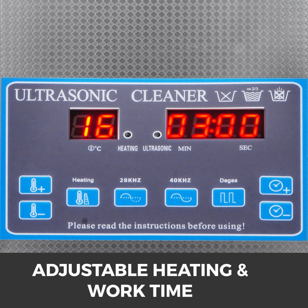 3.2l Digitaler Ultraschallreiniger Mit Heizung 28 / 40khz Entgasen