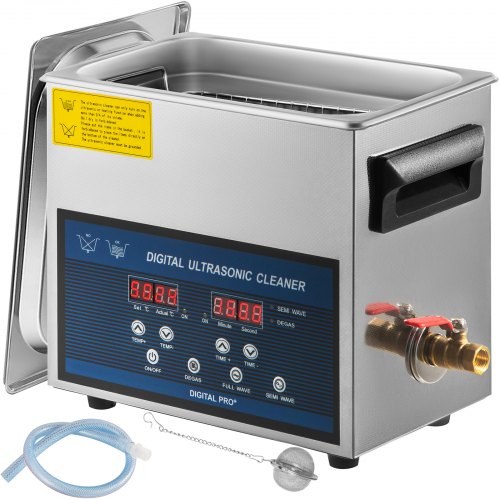 VEVOR 6l Digitaler Ultraschallreiniger Ultraschallreinigungsgerät 0-80°C Mit Heizung