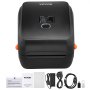 VEVOR Thermo-Etikettendrucker 300DPI Edikettendruckgerät  Labeldrucker 3600 Etiketten pro Stunde Versandetiketten Drucker Bluetooth/USB Automatische Etikettenerkennung Windows Mac OS Linux Chromebook