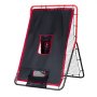 VEVOR Baseball- und Softball-Rebounder-Netz, 3,5 x 4,5 Fuß 2-in-1 Switch Hitter Pitch Trainer, PitchBack Baseball Pitching Return Trainer Nest, Bounce Back Net für Feld-/Wurfübungen
