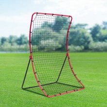VEVOR Baseball- und Softball-Rebounder-Netz, 4 x 5,5 Fuß PitchBack Baseball Pitching Nest, Pitch Return Trainer Rebound-Netz mit Pitching-Ziel, All-Angle-Fielding-Rebound-Netz für Grounders Pop Flies