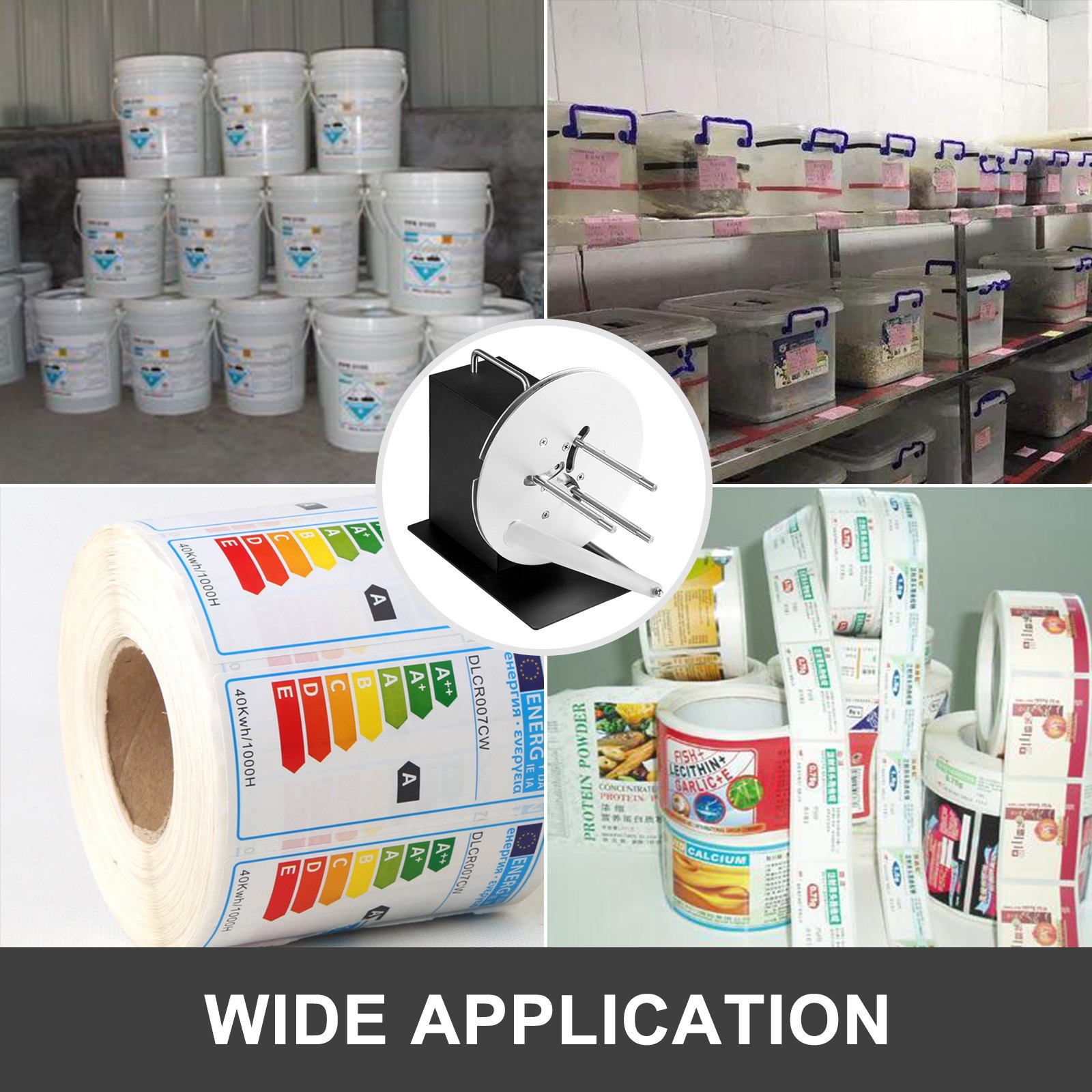 VEVOR Automatische Etikettenaufwickler Label Rewinder Geschwindigkeit  R9 220V