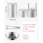 VEVOR Eisballpresse-Set Eisballmaschine 65mm Klare Kugel Whiskys Eisblockform