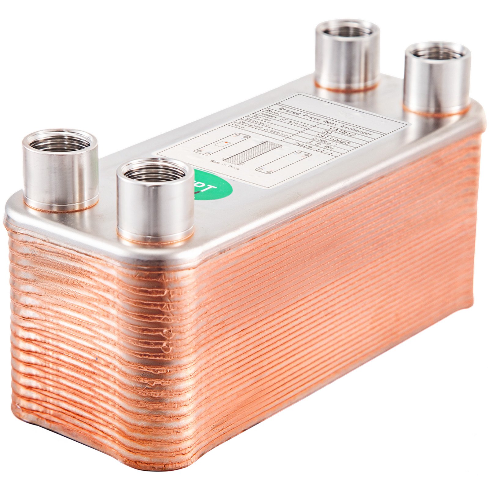 316 Edelstahl Wärmetauscher 30 Platten Plattenwärmetauscher Wärmeüberträger