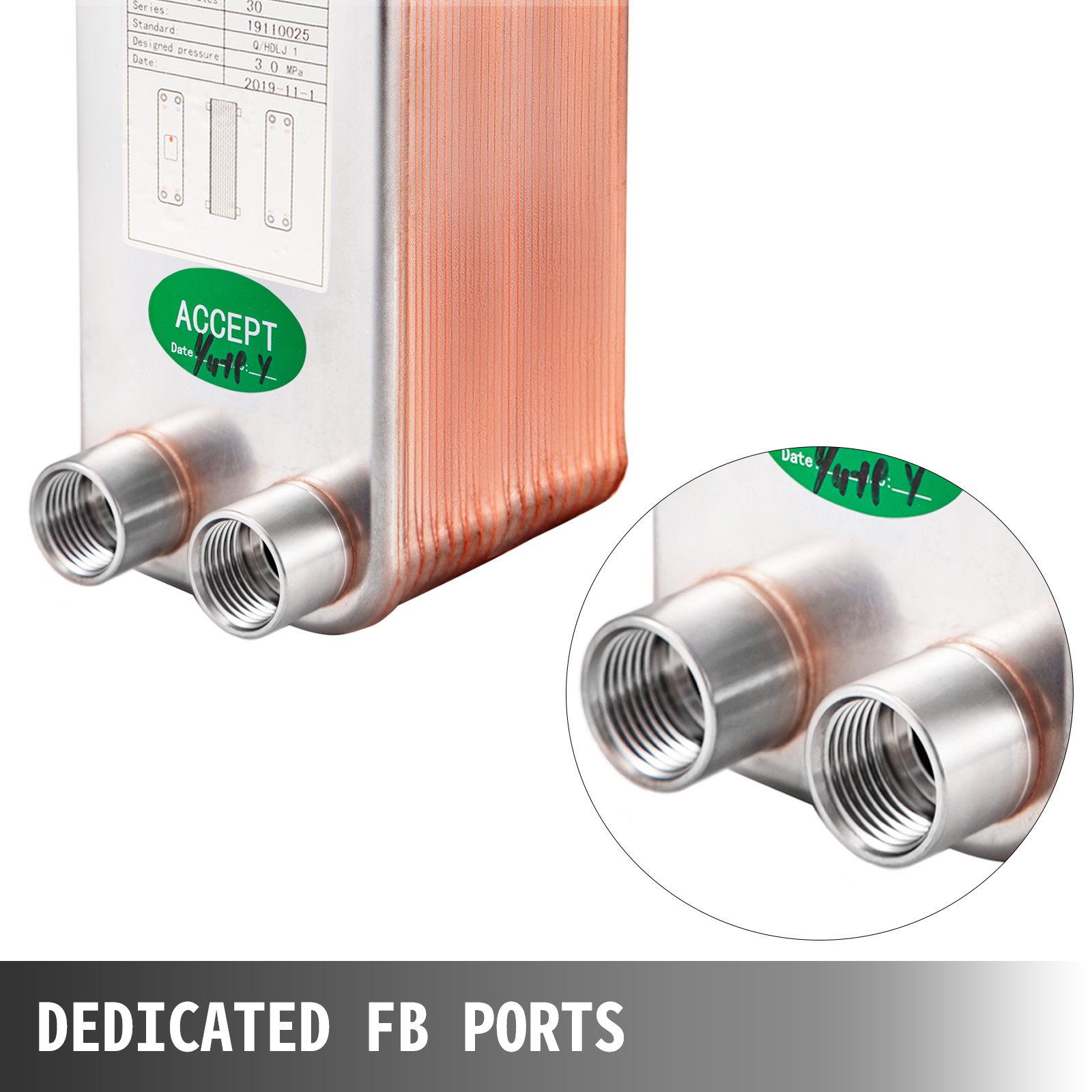 316 Edelstahl Wärmetauscher 30 Platten Plattenwärmetauscher Wärmeüberträger