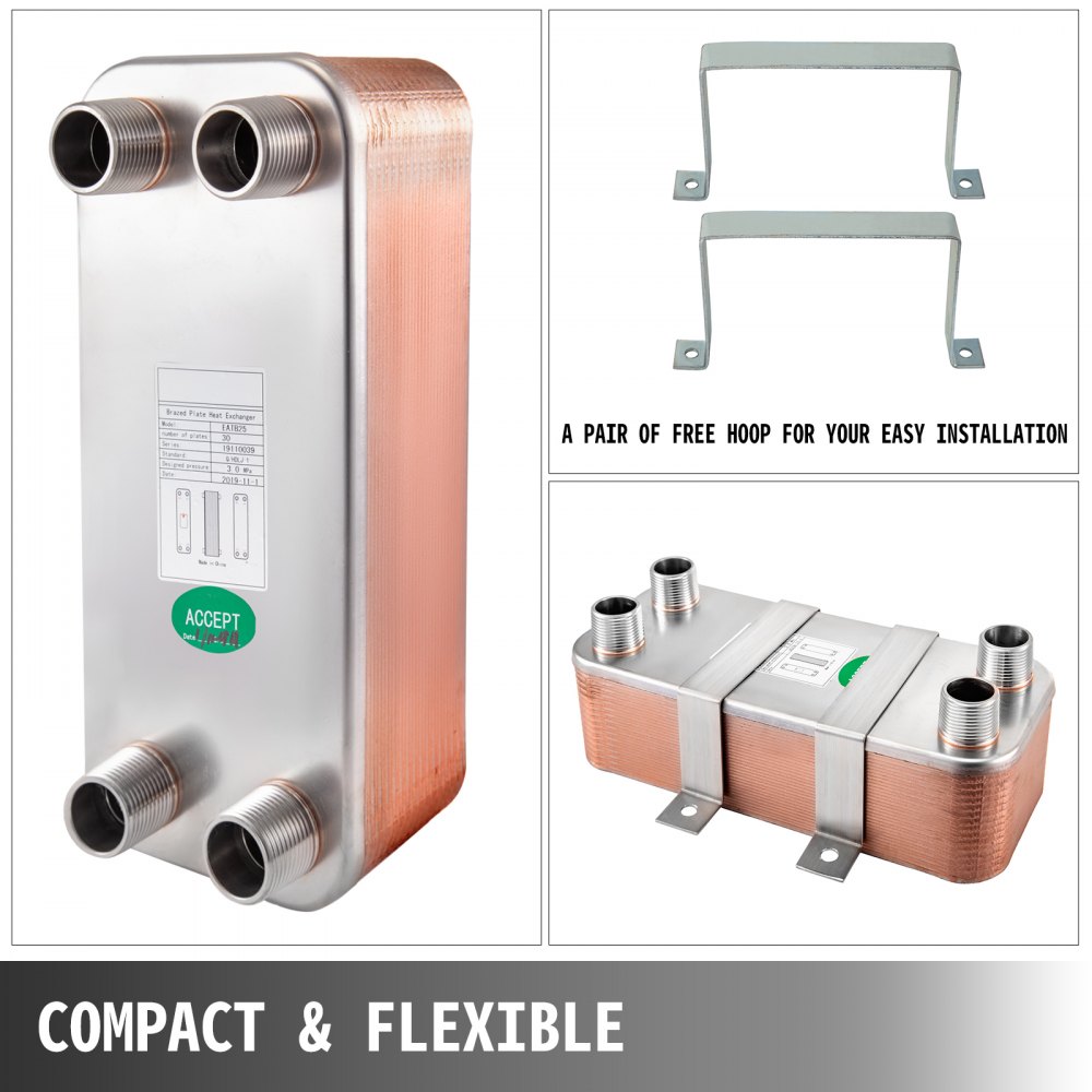 Plattenwärmetauscher Wärmetauscher 30 Platten Solar Heizung Pöl 316 Edelstal