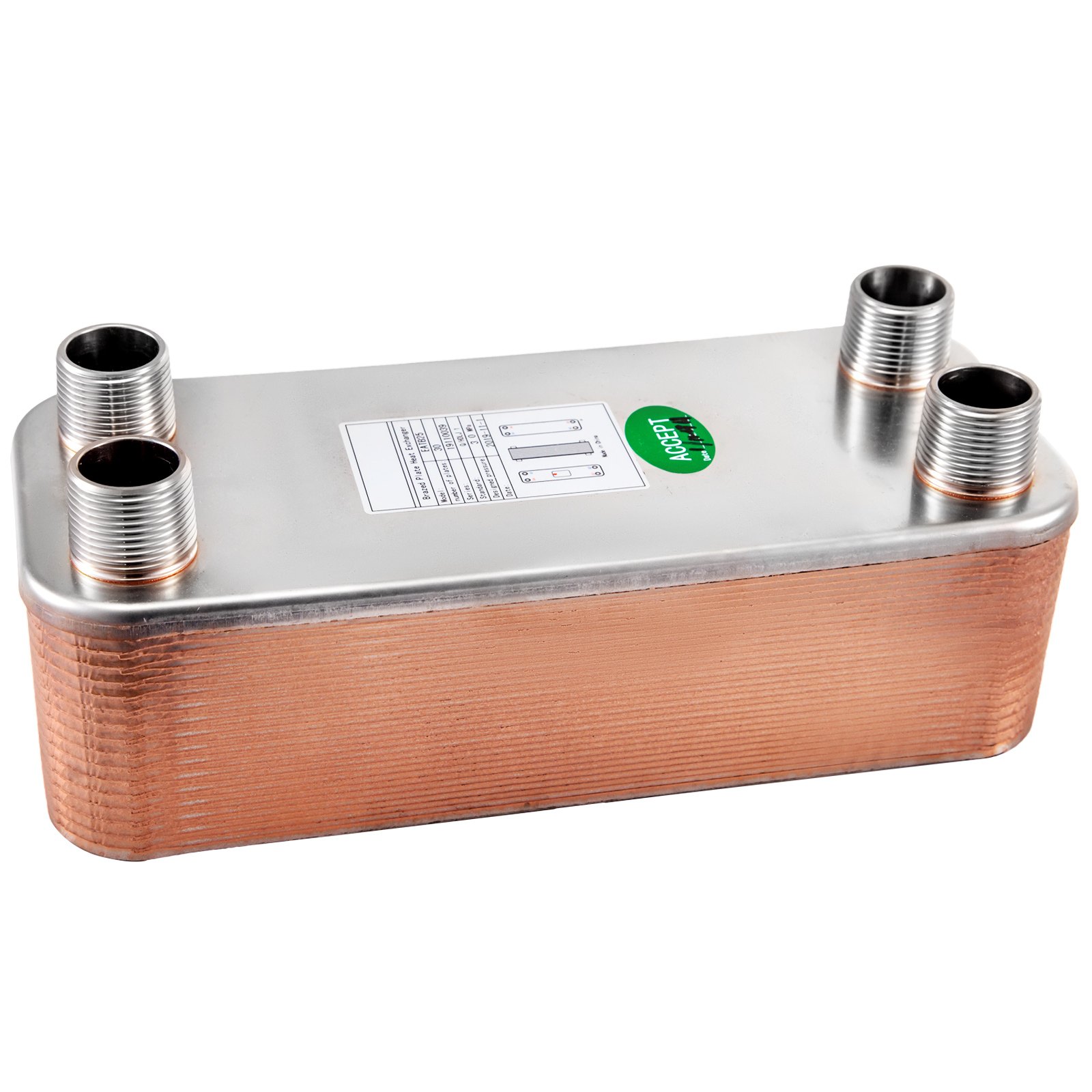 Plattenwärmetauscher Wärmetauscher 30 Platten Solar Heizung Pöl 316 Edelstal