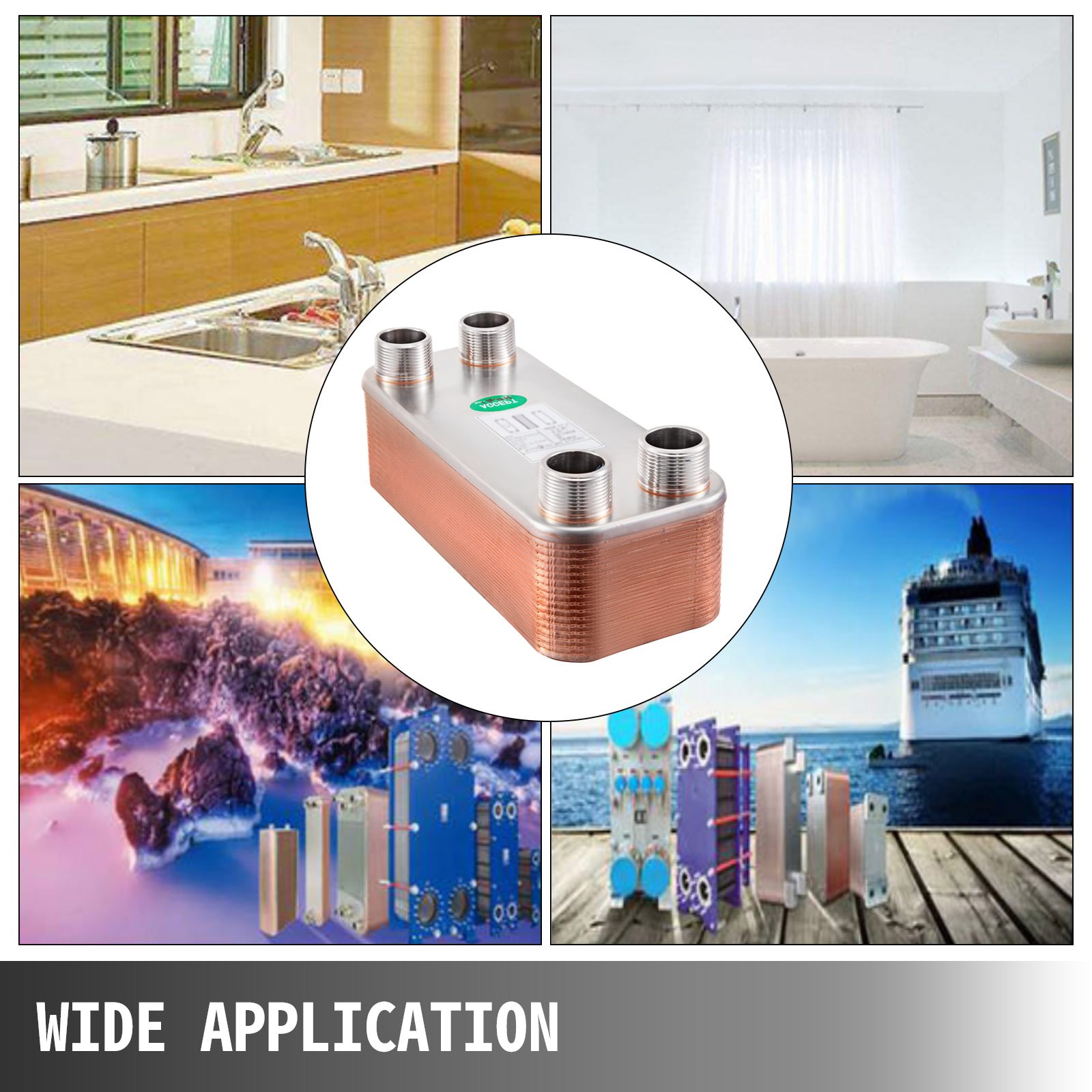 316 Edelstahl Wärmetauscher 30 Platten Plattenwärmetauscher Wärmeüberträger